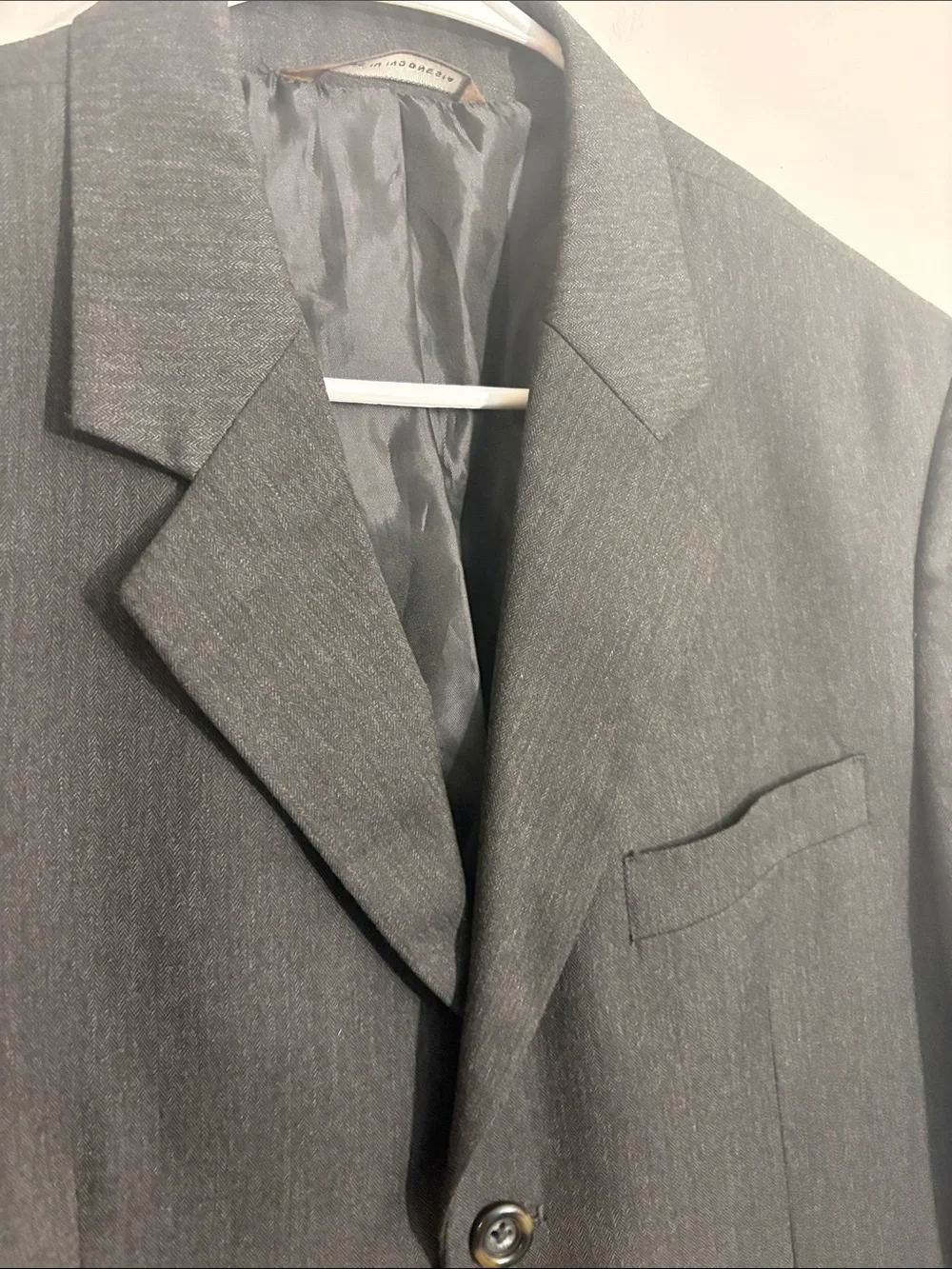 Suit jacket Dark Gray Single-Breasted Blazer 3 button